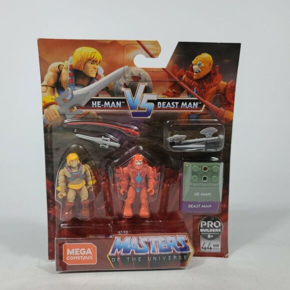 Mega Construx Masters Of The Universe He-Man vs Beast Man NEW MOTU BLOKS LEGO